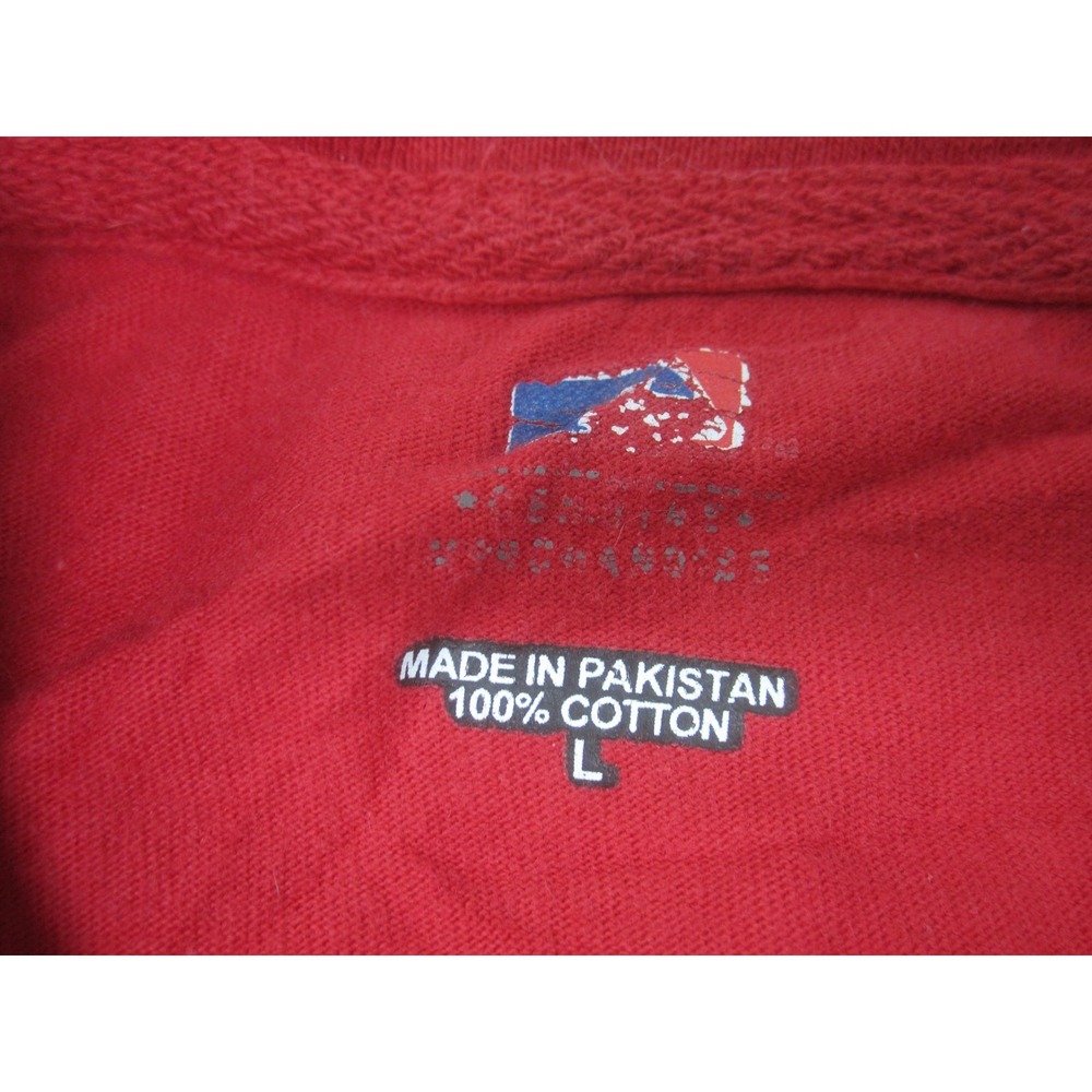 Vintage Anaheim Angels Shirt Mens Large Red MLB Baseball Raglan Tee 2000s - Picture 4 of 9